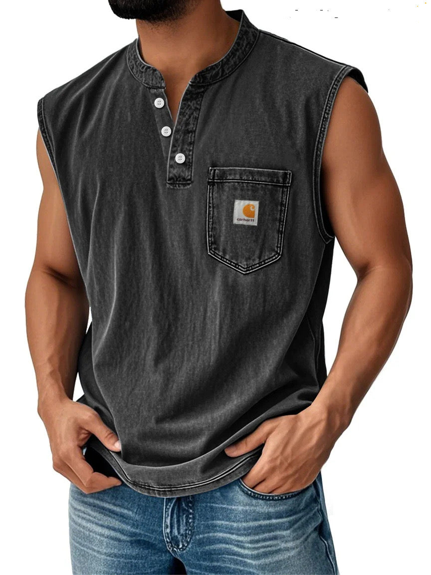 Men's Washed Casual Fashion Vest