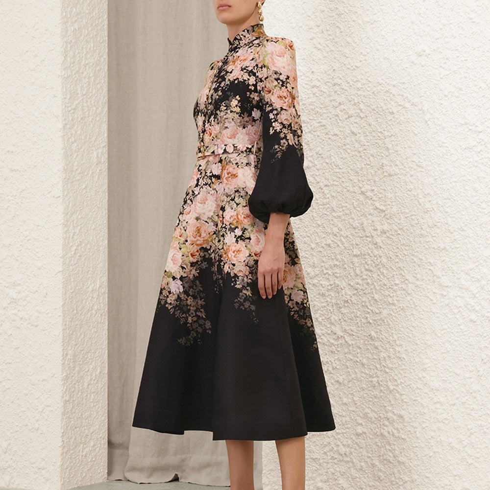 ZIMMERM* Button-Down Midi Dress