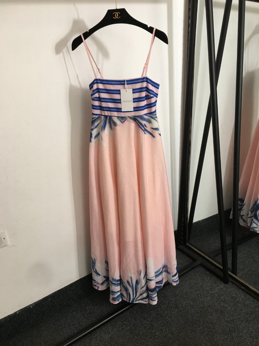 ZIM* Stripe Print Slip Dress