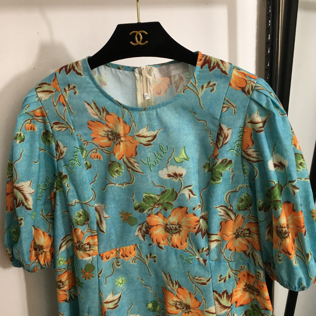 ZIM*Puff Short Sleeve Dress
