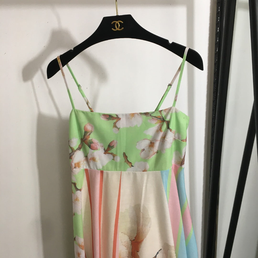ZIM* Colorblock Striped Slip Dress