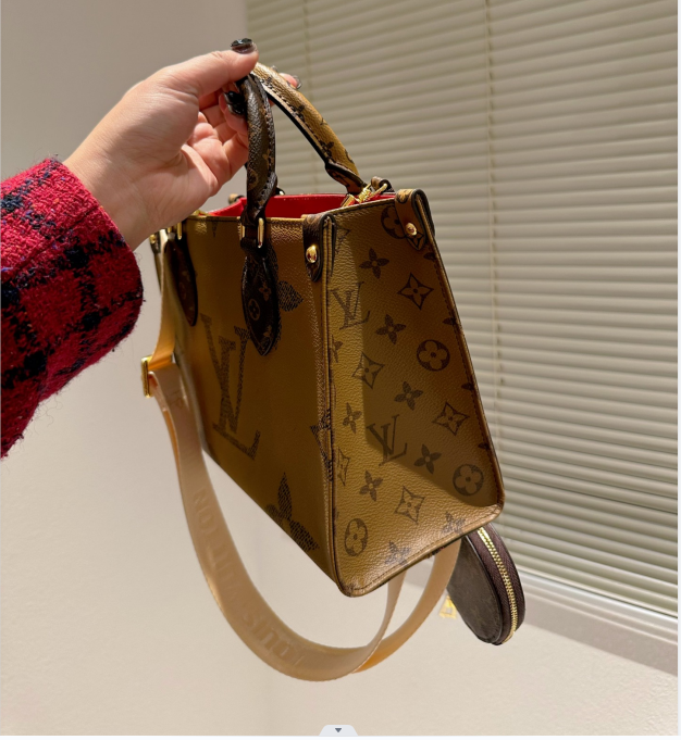 Double-sided old flower bag
