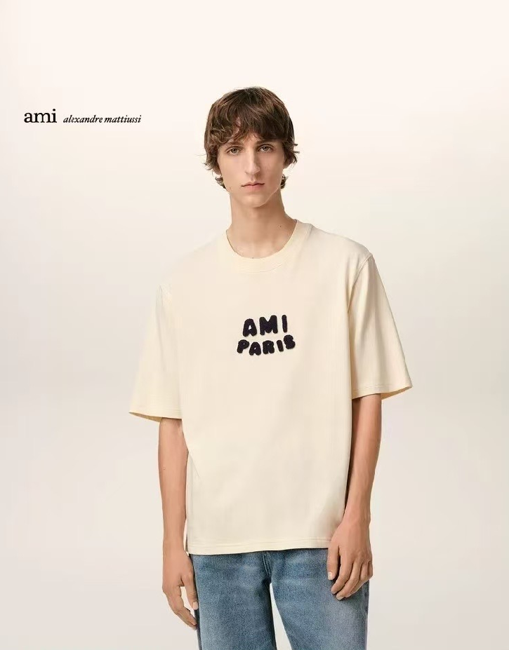 AM* 25SS Cotton Embroidered T-shirt