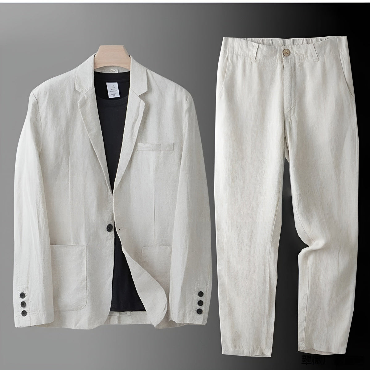 Alberto Conjunto de lino elegante
