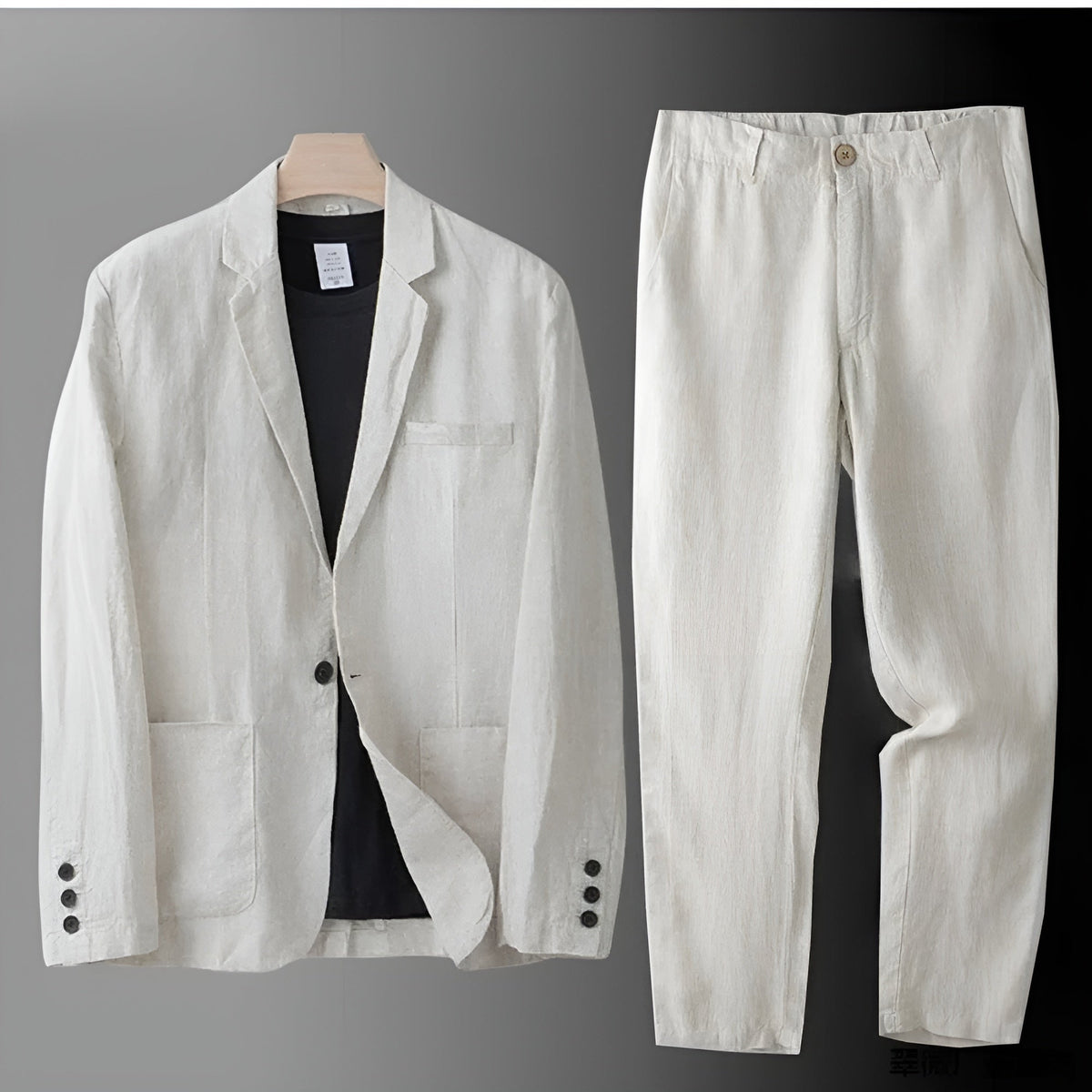 Alberto Conjunto de lino elegante