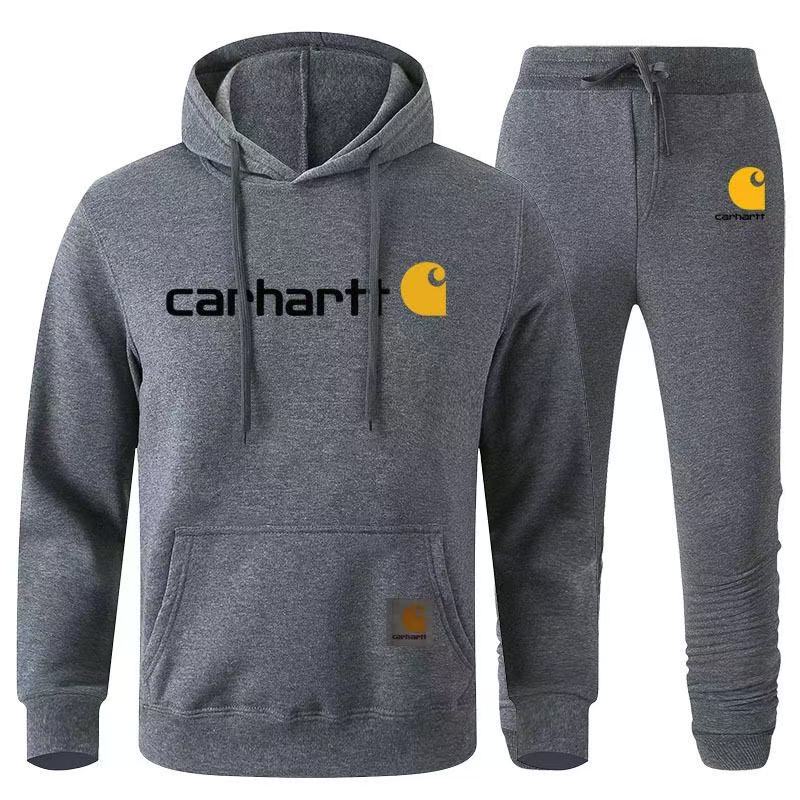 Fleece-lined sweatshirt set