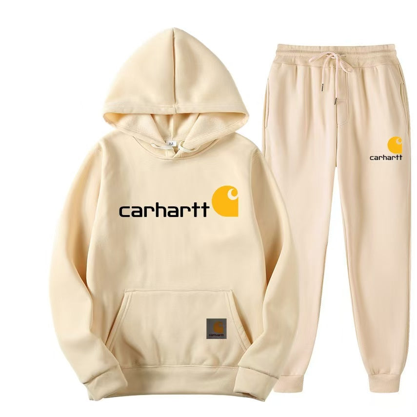 Fleece-lined sweatshirt set