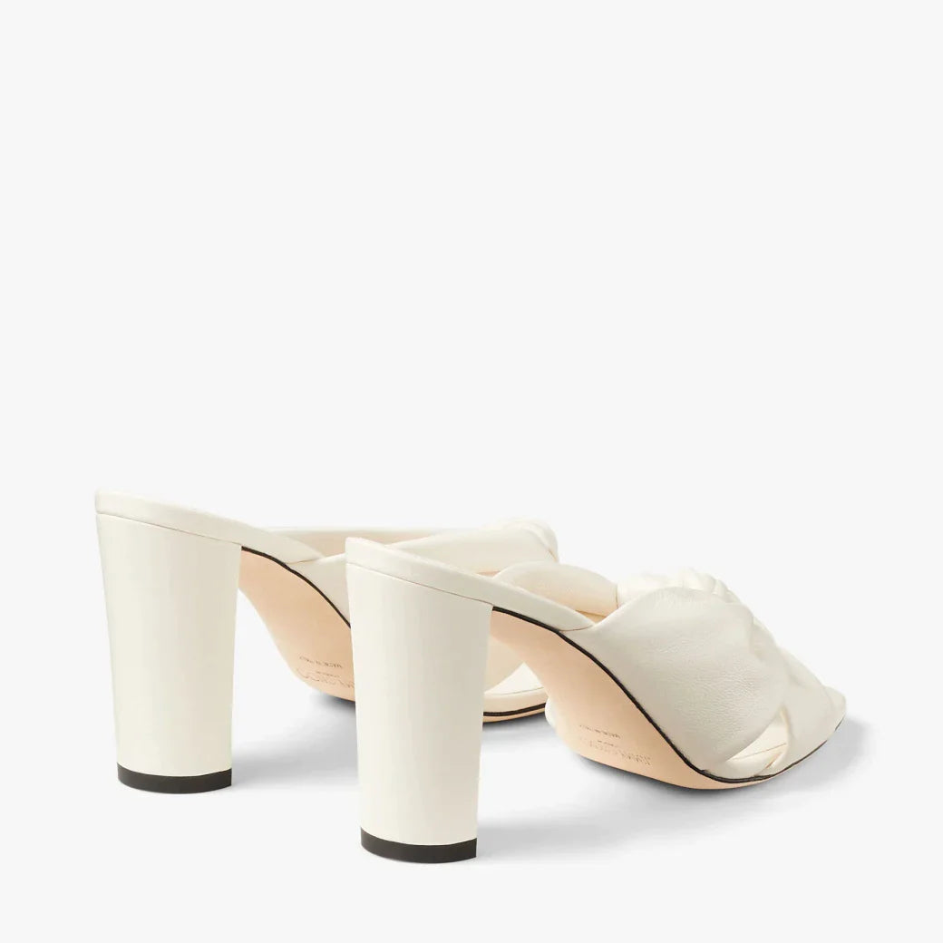 JC** 1: 1 VIP  Biscuit Nappa Leather Mules