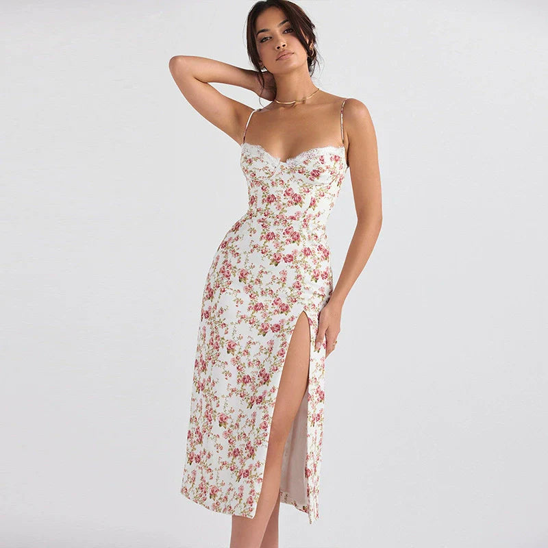 Split Halter Dress