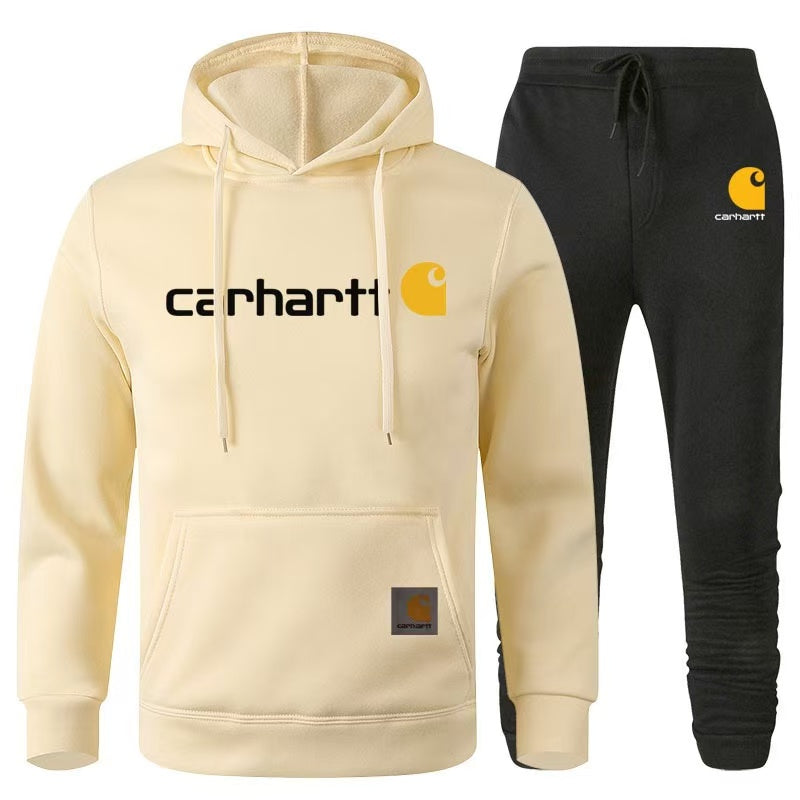 Fleece-lined sweatshirt set